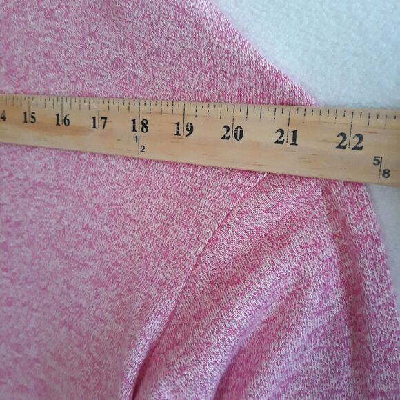 Gap Sweater Women XS  Pink Rounded Hem  Soft Long Sleeve Boat Neck Side Slits - Picture 7 of 12
